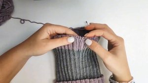 ◼️Шапка Бини резинкой 2×2! Мастер-класс