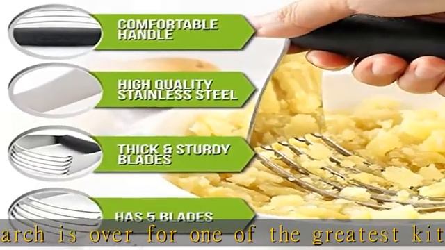 Spring Chef Dough Blender, Top Professional Pastry Cutter with Heavy Duty Stainless Steel Blades, M смотреть онлайн