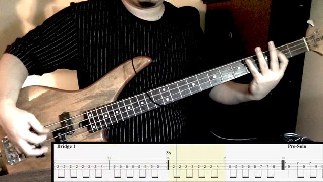 Nirvana Come As You Are (bass cover with tabs play along) смотреть онлайн