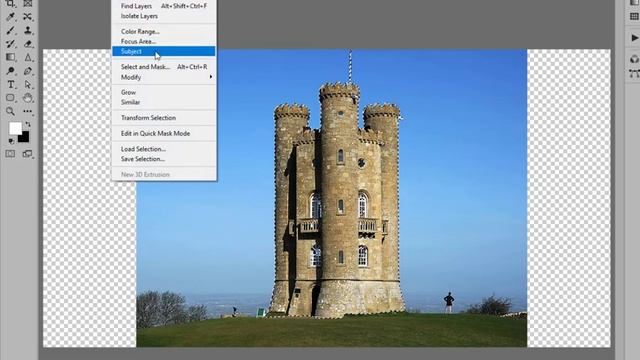 Как растягивать только часть изображения в Фотошопе, не затрагивая важный фрагмент? смотреть онлайн