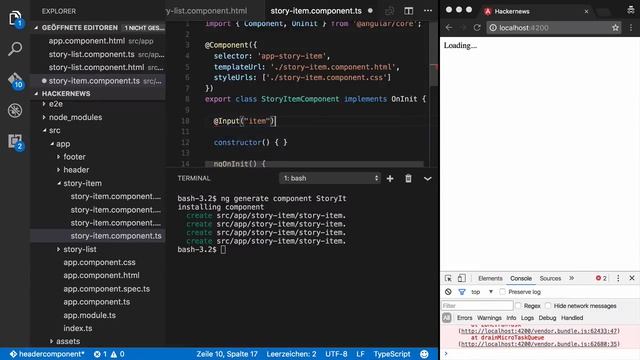Hacker News Clone with Angular 2: Defining Component inputs смотреть онлайн