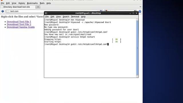 How to configure Access security to an HTML page in Apache server on CentOS 6 смотреть онлайн