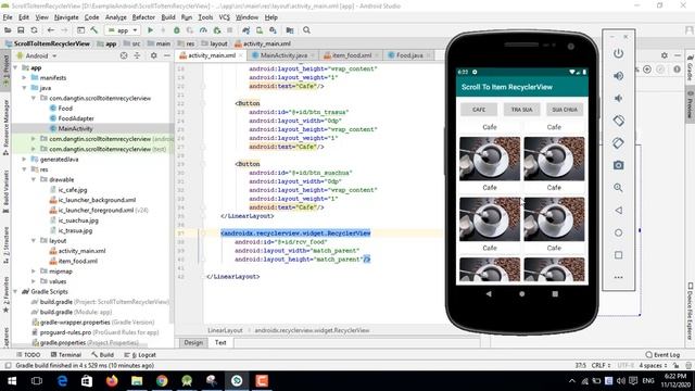 Scroll to item RecyclerView trong Android - [Code Theo Yêu Cầu - #14] смотреть онлайн