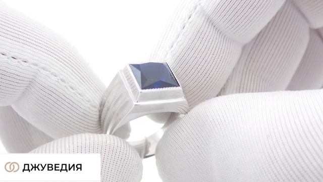 ДЖУВЕДИЯ Перстень Мужской с топазом Артикул КМ-282 Серебро 925 смотреть онлайн