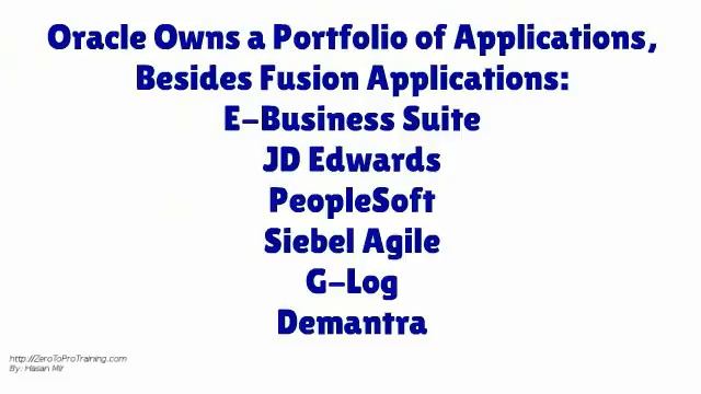 What Is Oracle Fusion Applications? смотреть онлайн