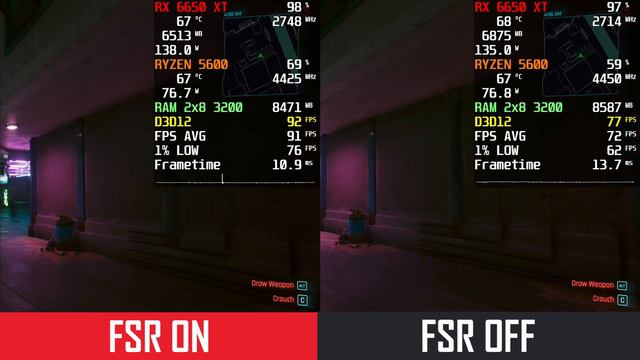 RX 6650 XT | Cyberpunk 2077: Phantom Liberty 2.1 | Ultra Settings FSR 2.1 OFF/ON w/Ryzen 5 5600 смотреть онлайн