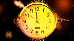 Happy New Year CLOCK 2020 ( v 683 ) Countdown Timer with Sound Effects + Voice 4K