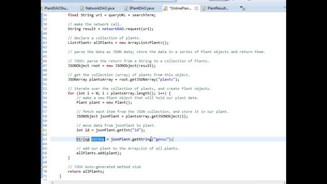 Parsing JSON in Android, populate a DTO from JSON смотреть онлайн