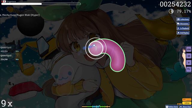 Osu(название карты не помню т.к. длинноу
