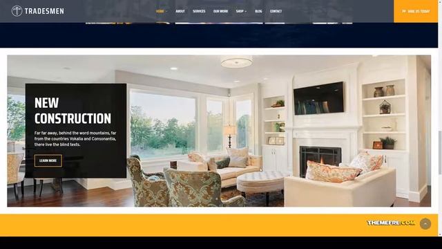 Tradesmen - Construction WordPress Theme painter contractor Michiru смотреть онлайн