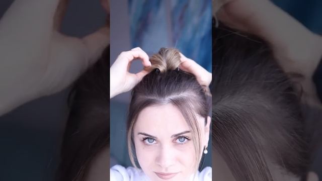Такого варианта пучка вы точно не видела ? #пучок #пучокза5секунд #быстраяприческа #hair #hairstyle смотреть онлайн