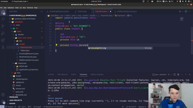 Quarkus Panache Pt.1 - Persistindo dados no banco смотреть онлайн