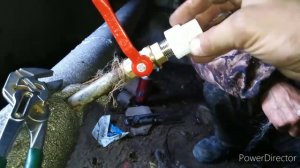 #жкх Замена шарового крана в подвале.