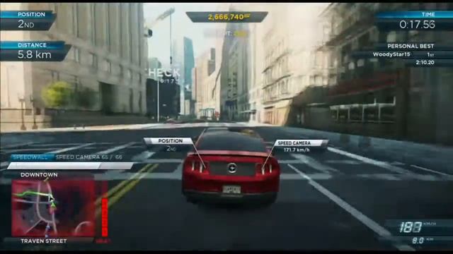 NFS Most Wanted 2012 - Ford Mustang Boss 302 vs Shelby Mustang GT500 смотреть онлайн