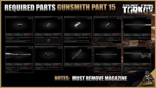 Gunsmith Part 15 (12.12 M1A) - Mechanic Task Guide - Escape From Tarkov EFT смотреть онлайн