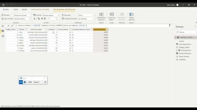 Cambiar Tipos de Datos mediante la función CONVERT en Power BI смотреть онлайн