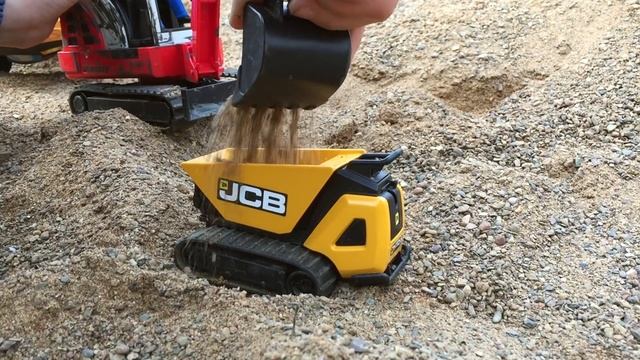 BRUDER TOY Trucks Tunnel Project BRUDER EXCAVATOR & Mini Dumpster смотреть онлайн