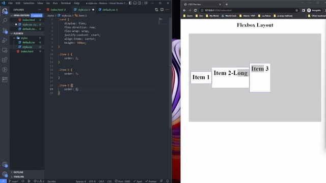 #7 order | CSS Flexbox Module смотреть онлайн