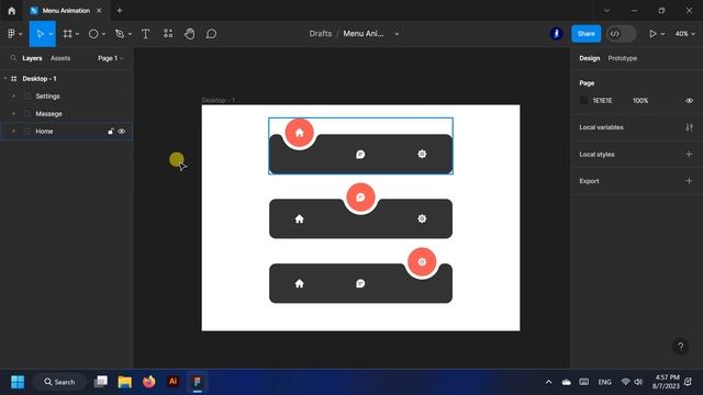 Navigation Menu Animation Figma Tutorial | Prototype Animation in 5 Minutes! смотреть онлайн