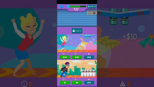 Bowling Idle Sports Idle Games gameplay смотреть онлайн