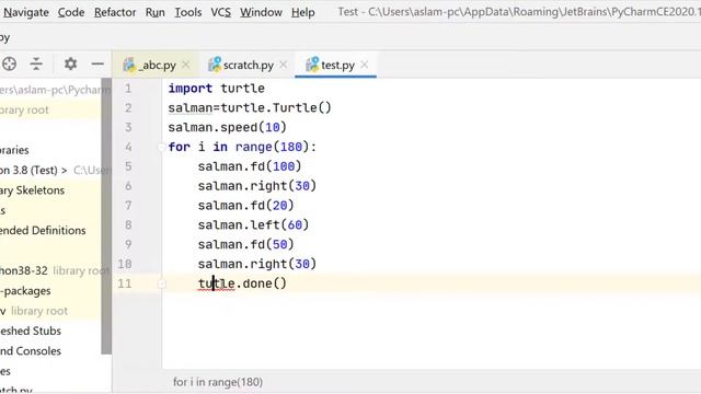 Jumping around and changing speed in Python | Turtle смотреть онлайн