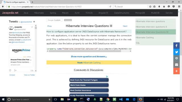 How to configure application server JNDI DataSource with Hibernate framework?
| javapedia.net смотреть онлайн