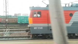 Красноярск из окна поезда