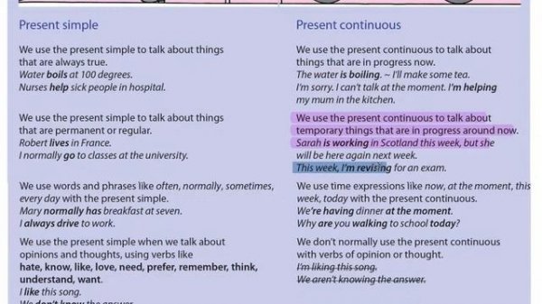 "PRESENT SIMPLE VS PRESENT CONTINUOUS" УРОК АНГЛИЙСКОГО ЯЗЫКА для уровня ELEMENTARY.