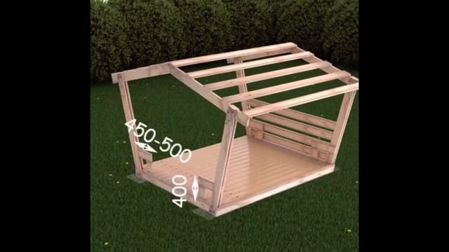 Вариант дачной беседки. Проект беседки с размером. Сделал сам смотреть онлайн