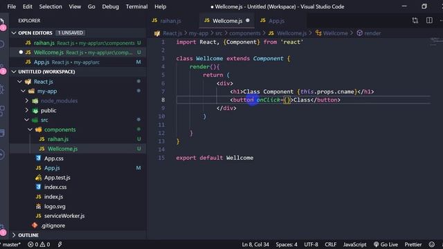 React JS Tutorial Beginners Bangla - 9 - class component click event смотреть онлайн