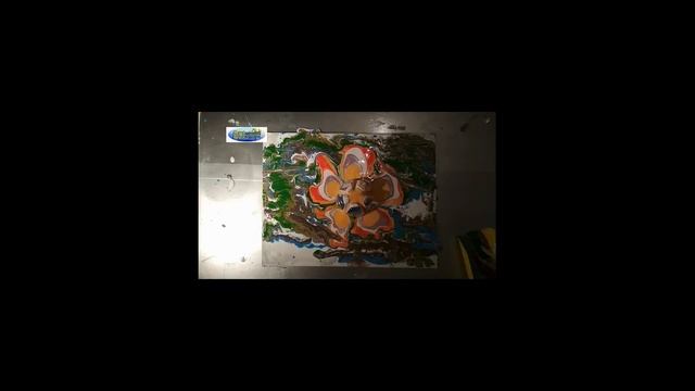#artandlife#AcrylicPouring Приемы работы жидким акрилом. Цветок в технике ,, жидкий акрил" смотреть онлайн