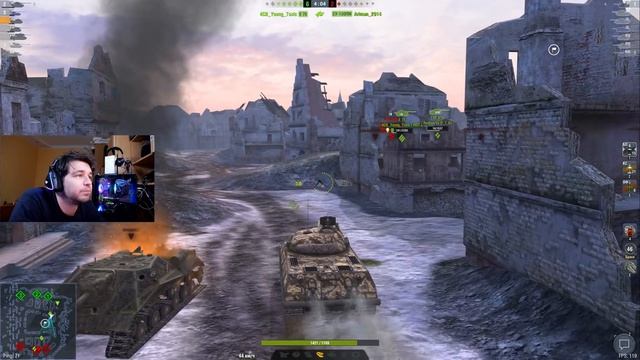 ХУДШИЙ СТ 9 УРОВНЯ ПОСЛЕ РЕБАЛАНСА ● ПОТ В МАСТЕРА НА Skoda T50 ● WoT Blitz смотреть онлайн