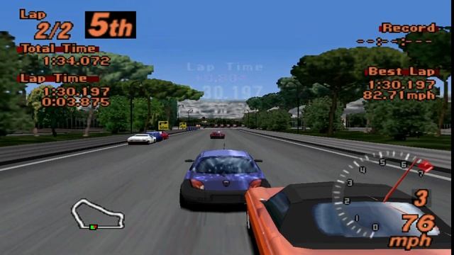 Gran Turismo 2 - Ford KA - Rome Short Course смотреть онлайн