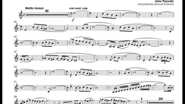 Piazzolla, Astor - Libertango - Alison Balsom trumpet C смотреть онлайн