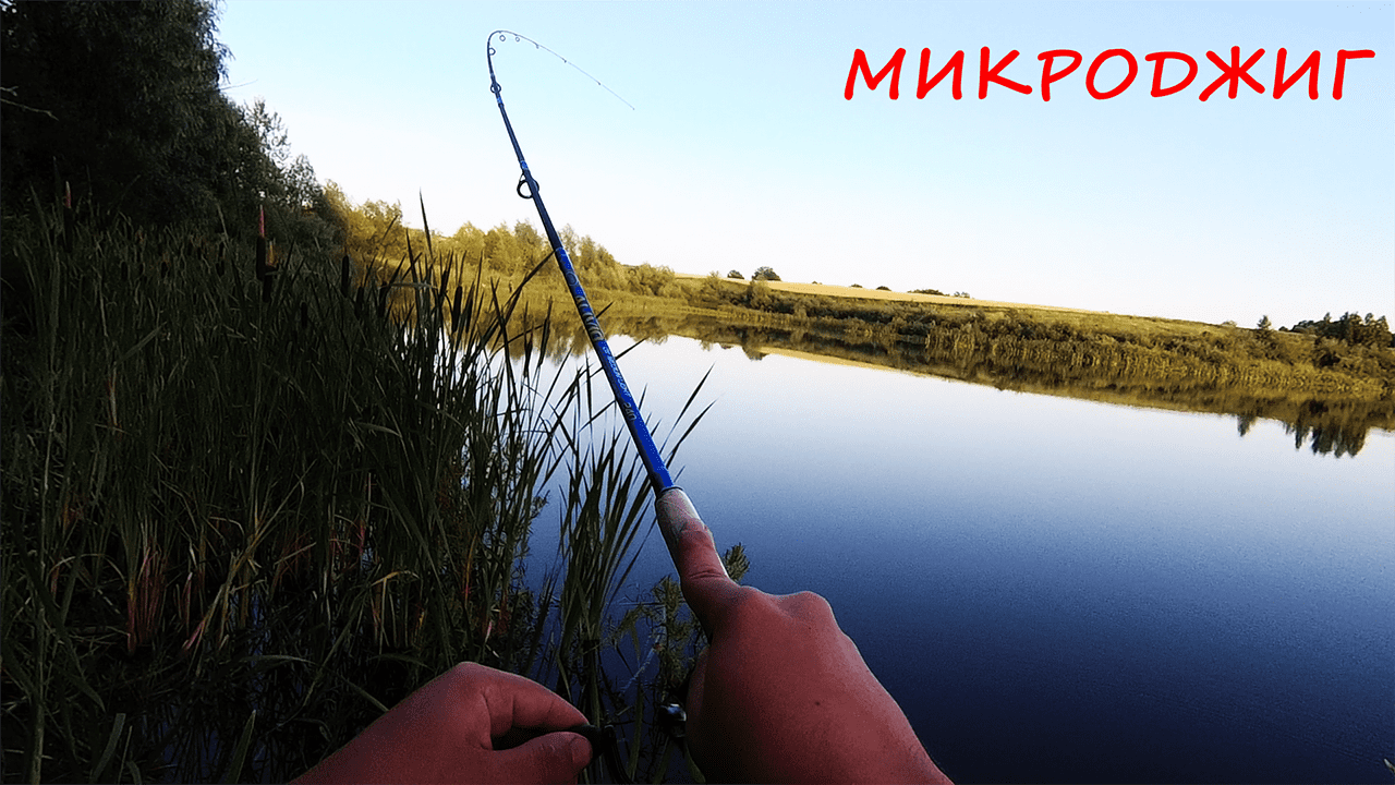 Рыбалка на микроджиг на красивом пруду! 1000 и 1 поклёвка!
