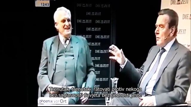 Kancelar Gerard Šreder (Schröder) o bombardovanju Jugoslavije 1999. godine смотреть онлайн