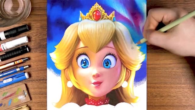 Drawing Princess Peach with Fire Flower | drawholic смотреть онлайн