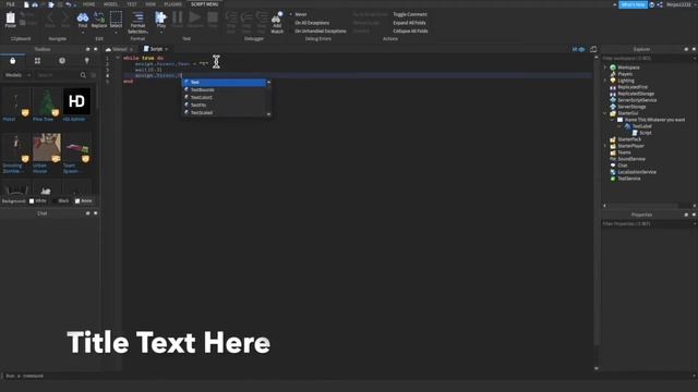 How to make a Text Changing Gui on Roblox Studio! (Roblox Studio Tutorial) смотреть онлайн