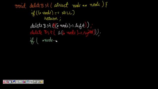 Programming Interviews: Delete all the nodes of a binary search tree (BST) смотреть онлайн