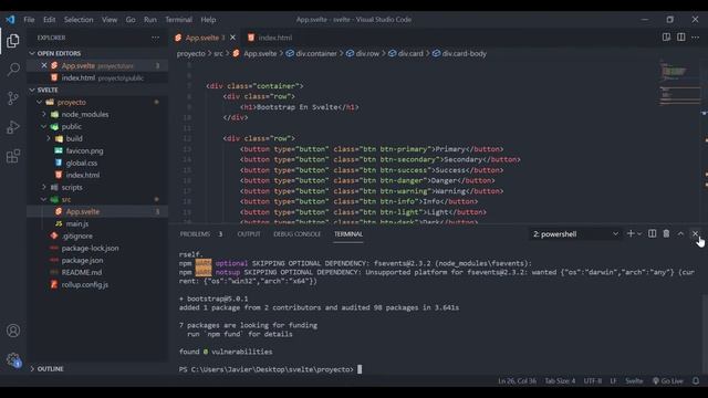 INSTALA Bootstrap en tu Proyecto de SVELTE | TUTORIAL Svelte.js ??? смотреть онлайн