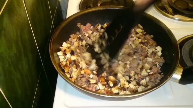 Фаршированные шампиньоны в духовке с фаршем простой рецепт закуски! смотреть онлайн