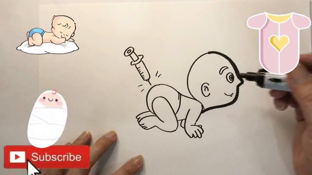 How To Draw a Baby for Kids | Bolalar uchun chaqaloq rasm chizish | рисование малыша для детей смотреть онлайн