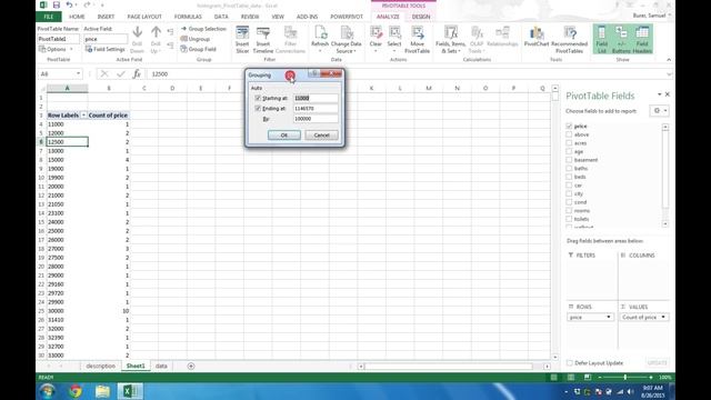 Creating a Histogram Using Excel's PivotTable Tool смотреть онлайн
