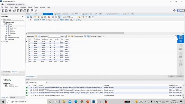 MYSQL RIGHT JOINS смотреть онлайн