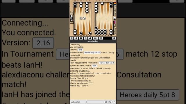 Backgammon /heroes Backgammon Studio/ /3/ _5+