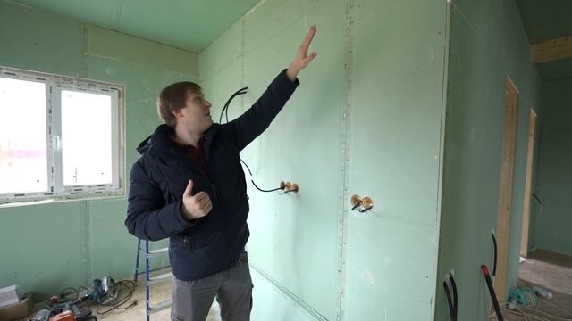 Обзор каркасного дома 8x12. Проект каркасного дома. Планировка загородного дома. Построй Себе Дом. смотреть онлайн