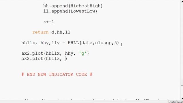 Python Matplotlib Finance and Math Tutorials: Highest High and Lowest Low смотреть онлайн