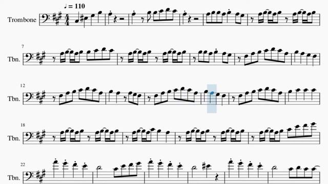 Trombone Sheet Music: How to play U Know What's Up (Turning Red) by 4Town смотреть онлайн