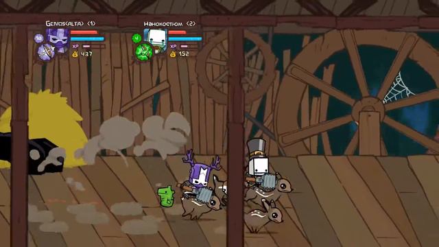 Играем в Castle Crashers с рака плей (топ игра) смотреть онлайн