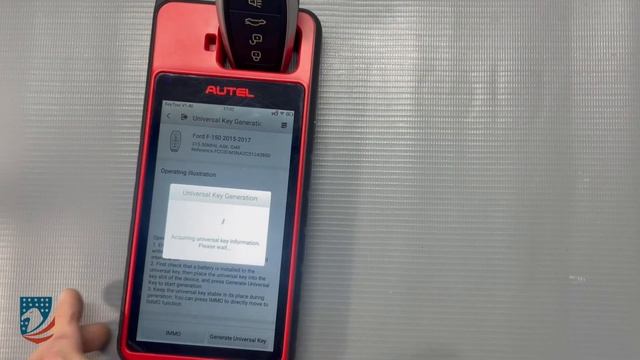 Generate smart key New KM100 AUTEL for Ford F-150 смотреть онлайн